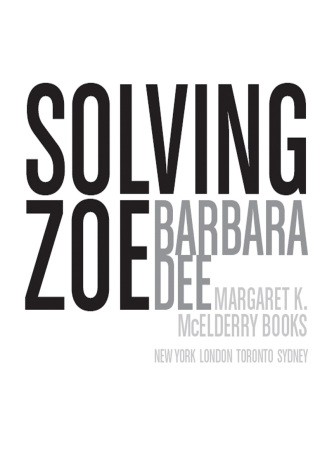 Cover image: Solving Zoe 9781416991595