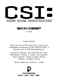 Cover image: CSI: Crime Scene Investigation: Skin Deep 9781501128233