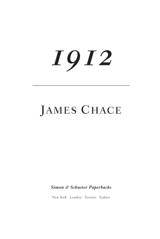 Cover image: 1912 9780743273558