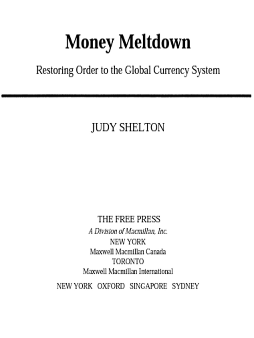 Money Meltdown