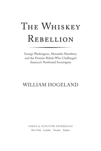 Cover image: The Whiskey Rebellion 9780743254915