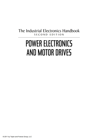 Cover image: The Industrial Electronics Handbook - Five Volume Set 2nd edition 9781439802892