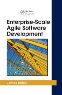Cover image: Enterprise-Scale Agile Software Development 1st edition 9781439803219