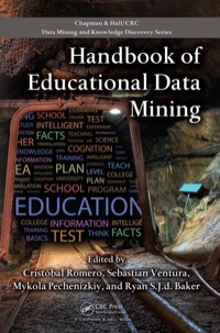 Cover image: Handbook of Educational Data Mining 1st edition 9780367830182