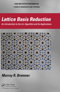 表紙画像: Lattice Basis Reduction 1st edition 9781439807026