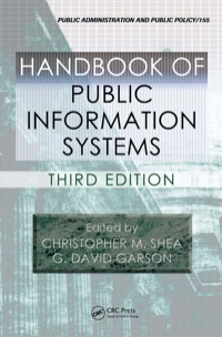 Cover image: Handbook of Public Information Systems 3rd edition 9781439807569