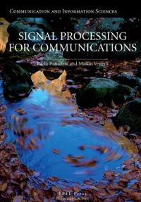 Imagen de portada: Signal Processing for Communications 1st edition 9781420070460