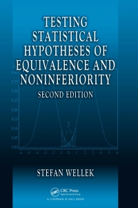 Cover image: Testing Statistical Hypotheses of Equivalence and Noninferiority 2nd edition 9781439808184