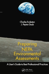 Cover image: Preparing NEPA Environmental Assessments 1st edition 9781439808825