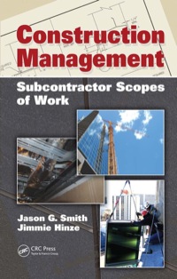 Imagen de portada: Construction Management 1st edition 9781439809419