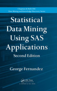 Imagen de portada: Statistical Data Mining Using SAS Applications 2nd edition 9781439810750