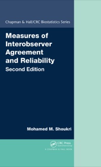 صورة الغلاف: Measures of Interobserver Agreement and Reliability 2nd edition 9781439810804