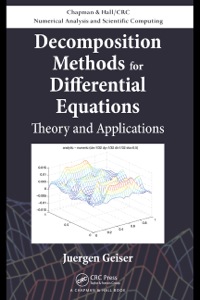 صورة الغلاف: Decomposition Methods for Differential Equations 1st edition 9781138114142
