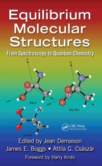 Omslagafbeelding: Equilibrium Molecular Structures 1st edition 9781439811320