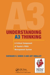 Cover image: Understanding A3 Thinking 1st edition 9781138036116