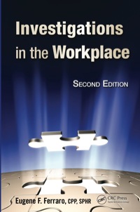 Imagen de portada: Investigations in the Workplace 2nd edition 9781439814802