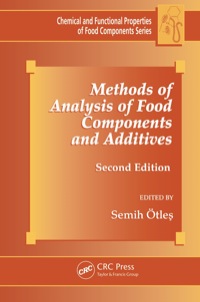 Imagen de portada: Methods of Analysis of Food Components and Additives 2nd edition 9781439815526