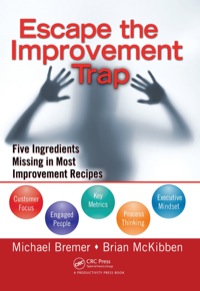 Cover image: Escape the Improvement Trap 1st edition 9781138464209