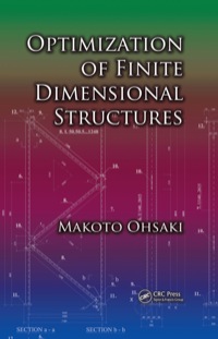 Imagen de portada: Optimization of Finite Dimensional Structures 1st edition 9781439820032