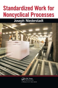 Cover image: Standardized Work for Noncyclical Processes 1st edition 9781439825501