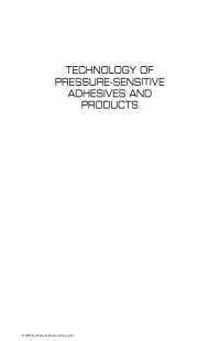 Titelbild: Handbook of Pressure-Sensitive Adhesives and Products 1st edition 9781420059342