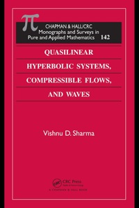 صورة الغلاف: Quasilinear Hyperbolic Systems, Compressible Flows, and Waves 1st edition 9780367384159