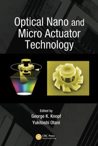 Omslagafbeelding: Optical Nano and Micro Actuator Technology 1st edition 9781439840535