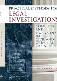 Imagen de portada: Practical Methods for Legal Investigations 1st edition 9781439844847