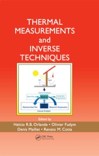 Imagen de portada: Thermal Measurements and Inverse Techniques 1st edition 9781439845554