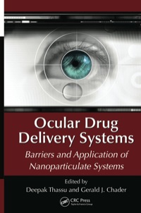 Imagen de portada: Ocular Drug Delivery Systems 1st edition 9781439848005