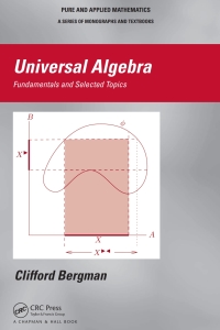 Imagen de portada: Universal Algebra 1st edition 9781439851296
