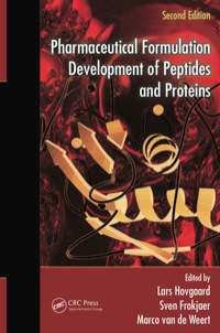 Cover image: Pharmaceutical Formulation Development of Peptides and Proteins 2nd edition 9781439853887