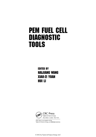Imagen de portada: PEM Fuel Cell Durability Handbook, Two-Volume Set 1st edition 9781439839218