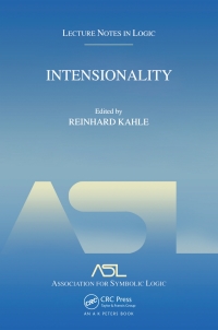Immagine di copertina: Intensionality 1st edition 9781568812670