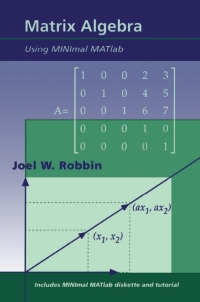 Imagen de portada: Matrix Algebra Using MINimal MATlab 1st edition 9781568810249