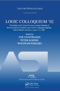 Cover image: Logic Colloquium '02 1st edition 9781568813011