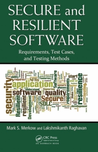 Imagen de portada: Secure and Resilient Software 1st edition 9781439866214