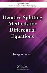 Omslagafbeelding: Iterative Splitting Methods for Differential Equations 1st edition 9781138111905