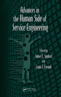 Cover image: Advances in the Human Side of Service Engineering 1st edition 9780367381110