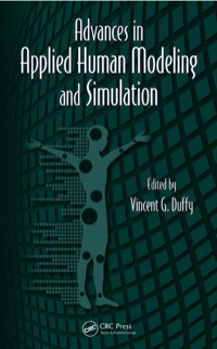 Cover image: Advances in Applied Human Modeling and Simulation 1st edition 9781439870310