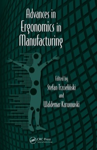 Cover image: Advances in Ergonomics in Manufacturing 1st edition 9781439870396