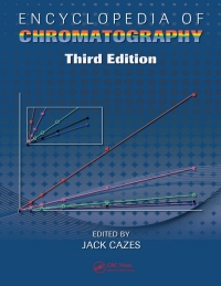Imagen de portada: Encyclopedia of Chromatography 3rd edition 9781420084597