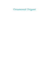 Imagen de portada: Ornamental Origami 1st edition 9781138442313