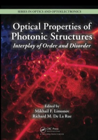 صورة الغلاف: Optical Properties of Photonic Structures 1st edition 9780367850524