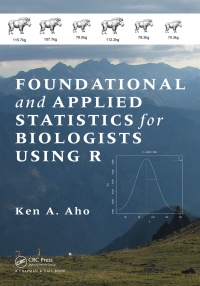 Cover image: Foundational and Applied Statistics for Biologists Using R 1st edition 9781032477411