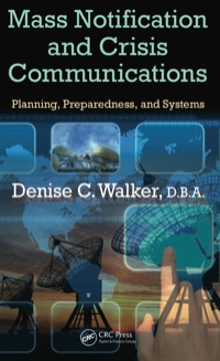 Cover image: Mass Notification and Crisis Communications 1st edition 9781439874387
