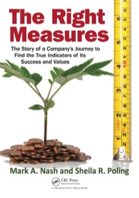 Cover image: The Right Measures 1st edition 9781439878651