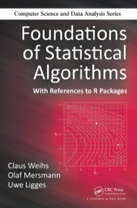 Omslagafbeelding: Foundations of Statistical Algorithms 1st edition 9781439878859