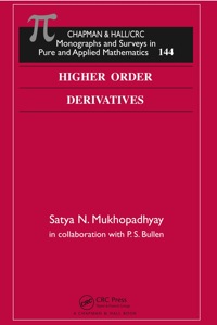 Imagen de portada: Higher Order Derivatives 1st edition 9781439880470