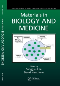 Immagine di copertina: Materials in Biology and Medicine 1st edition 9781439881699